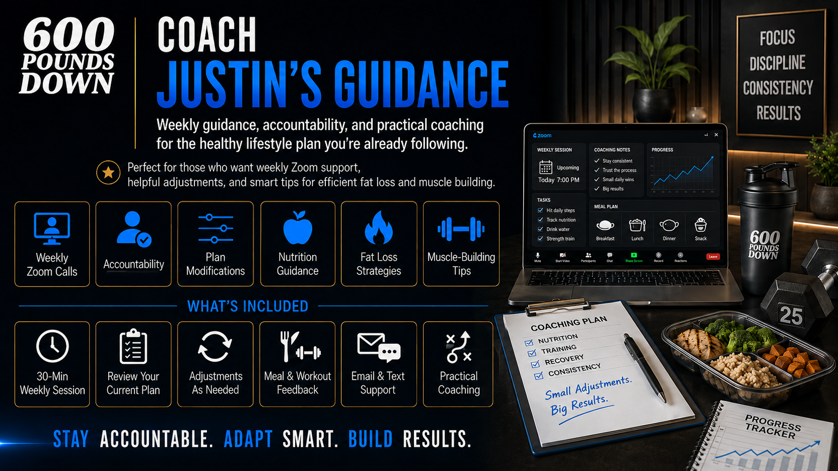 Coach Justin's Guidance Program — 600 Pounds Down